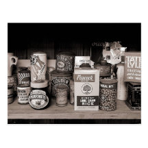 Vieux paquets, boîtes et boîtes cartes postales