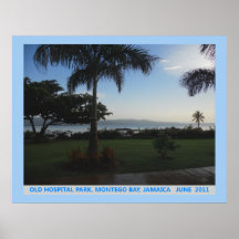 Vieux parc d'hôpital, PRI de toile de Montego Bay, Posters