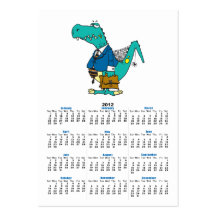 vieux personnage de dessin animé drôle de dinosaur modèles de cartes de visite