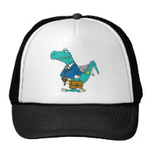 vieux personnage de dessin animé drôle de dinosaur casquette