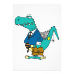 vieux personnage de dessin animé drôle de dinosaur faire-parts