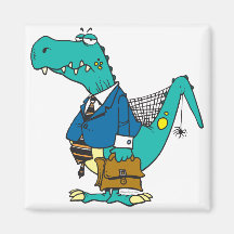 vieux personnage de dessin animé drôle de dinosaur magnets pour réfrigérateur