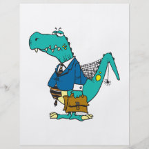 vieux personnage de dessin animé drôle de dinosaur prospectus