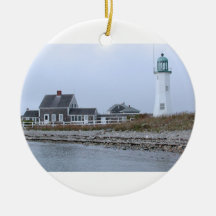 Vieux phare le Massachusetts de Scituate Ornement