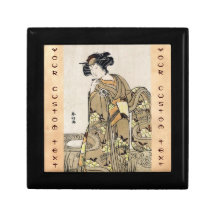 Vieux rouleau de geisha vintage japonais frais d'u boîtes à babioles