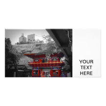 Vieux temple japonais cartes avec photo