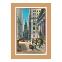 Vieux Trininty vintage et Wall Street Faire-parts