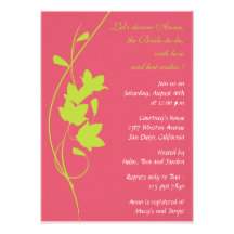 Vigne assez verte - invitation nuptiale de douche