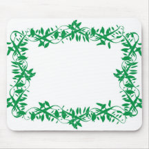 Vigne de feuille de gomme tapis de souris