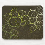 Vigne/motif en spirale ornementaux Mousepad modern Tapis De Souris