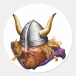 Viking, le norse, Norsemen Autocollants Ronds