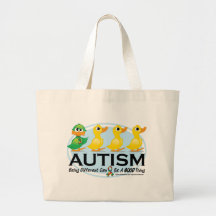 Vilain petit canard d'autisme sac en toile