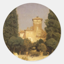 Villa Malte, Rome, Leighton, art victorien vintage Autocollants