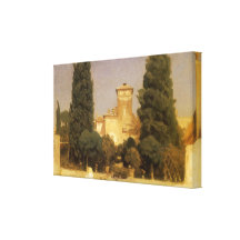 Villa Malte, Rome, Leighton, art victorien vintage Toile Tendue Sur Châssis