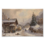 Village allemand en hiver art photographique