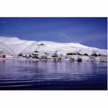 Village d'Atka en hiver Photo Sculptures