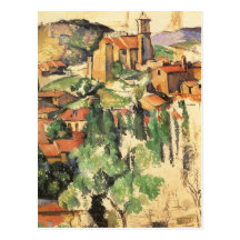 Village de Gardanne Cezanne, impressionisme vintag Cartes Postales
