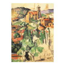 Village de Gardanne Cezanne, impressionisme vintag Invitations Personnalisées