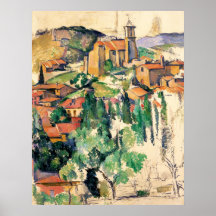 Village de Gardanne, Paul Cézanne Affiches
