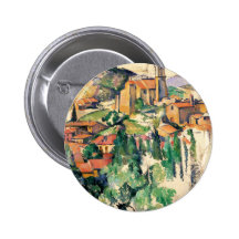 Village de Gardanne, Paul Cézanne Pin's Avec Agrafe