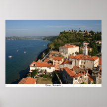 Ville côtière poster