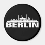 Ville de Berlin Skyline - aimant de réfrigérateur/
