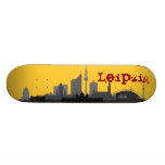 Ville de Leipzig Skyline panneau de skat Plateaux De Planche À Roulettes