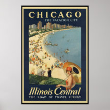 Ville de vacances de Paul Proehl Chicago Affiches