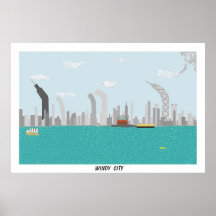Ville venteuse affiche