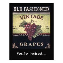 Vin de raisins de vieille mode, pourpre et noir vi bristol