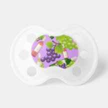 Vin et raisins tétines pour bébé