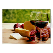 Vin, fromage et fruit de campagne carte