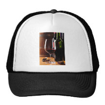 Vin rouge casquette