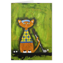 Vincent, the Paisley Golfer Card