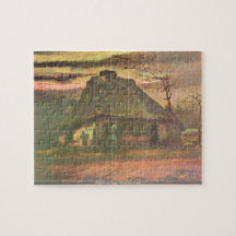 Vincent van Gogh - hutte de paille au crépuscule Puzzles