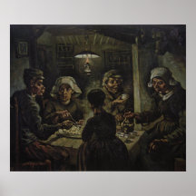 Vincent van Gogh - les mangeurs de pomme de terre Posters