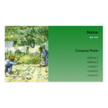 Vincent van Gogh, premières étapes Cartes De Visite Personnelles