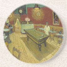 Vincent van Gogh - salle de billard Dessous De Verre