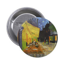 Vincent van Gogh - terrasse de café la nuit Pin's