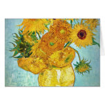 Vincent van Gogh - vase avec 12 tournesols Carte De Vœux