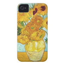 Vincent van Gogh - vase avec 12 tournesols iPhone4 Coques Case-Mate iPhone 4