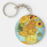 Vincent van Gogh - vase avec 12 tournesols Porte-clefs