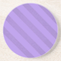 Vintage Candy Stripe Lavender Purple Grunge Drink Coaster