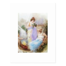Vintage carte postale Nymphen