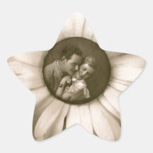 Vintage Flower Love Autocollants