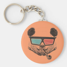 Vintage panda 3-D glasses Porte-clef