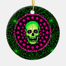 Vintage Skull Christmas Ornament