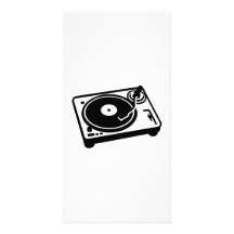 Vinyle de plaque tournante cartes avec photo