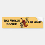 Violon, amant chez Heart_ Adhésif Pour Voiture