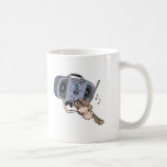 violon de jeu par radio de bande dessinée tasse à café